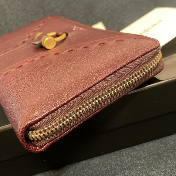 YSL Muse Deep Purple Leather Zippy Wallet EUC - Picture 5 of 13